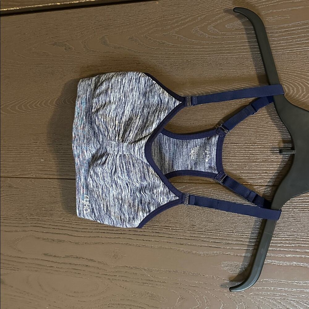 Ryka Blue and Gray Heathered Sports Bra - size small